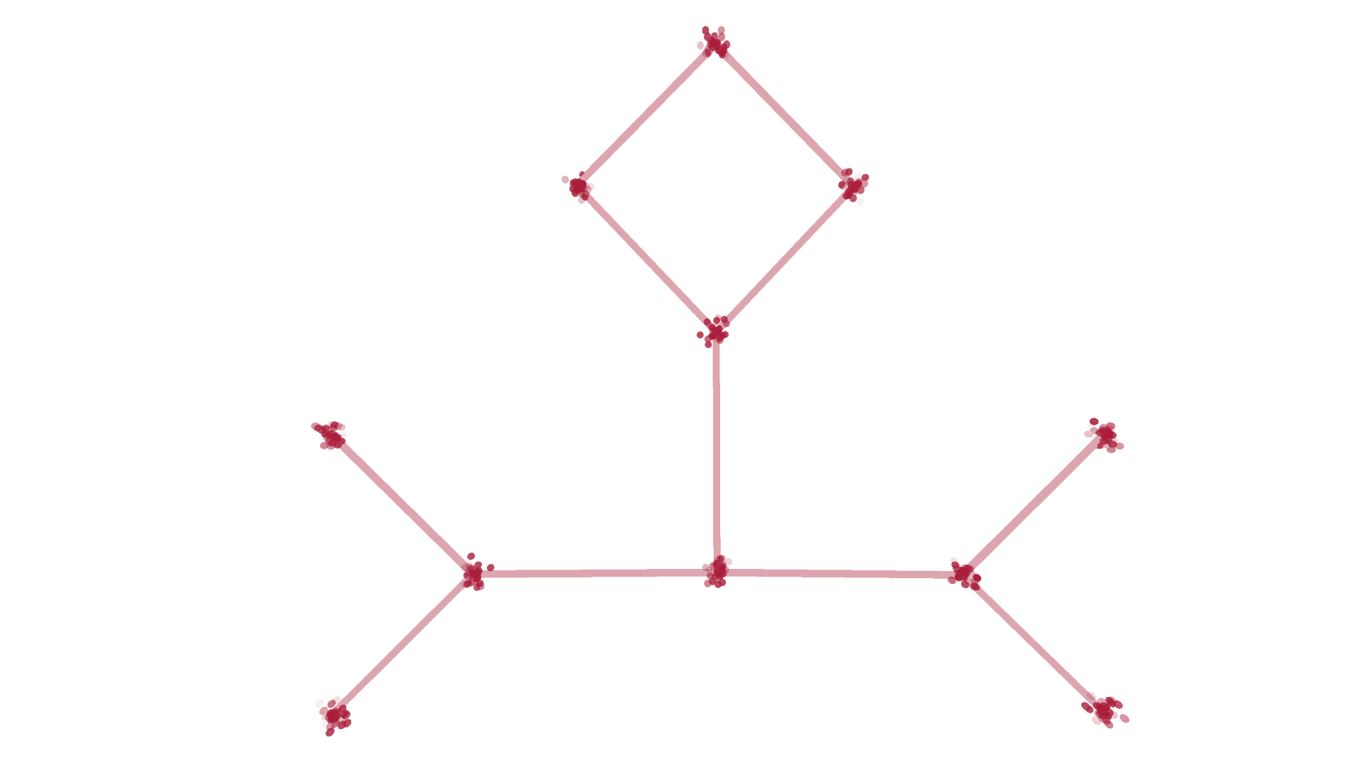 Connections between Agents in Geometric Shapes